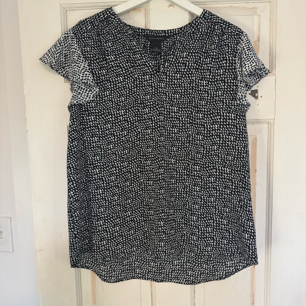 Black and White Women's Top